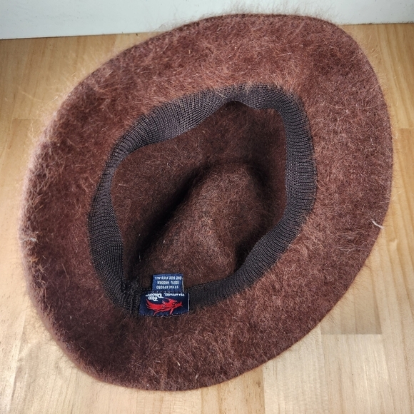 Red Dragon Hat Brown 100% Angora Soft One Size Outdoor Winter - Picture 7 of 8